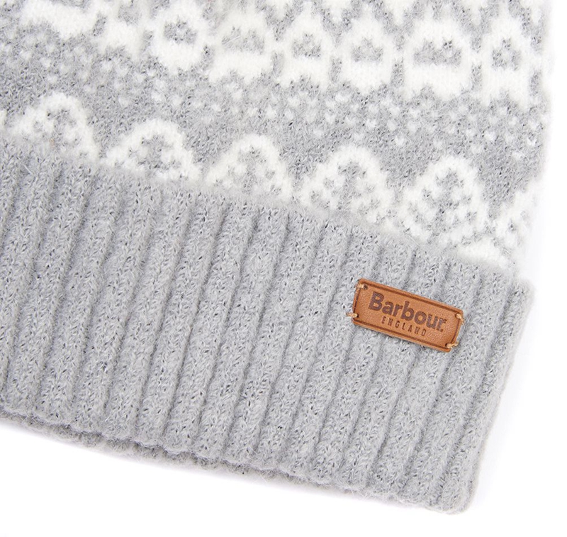 Chapeaux Barbour Beanie Alpine Fair Isle Pom Grise Femme | DZX-69786411