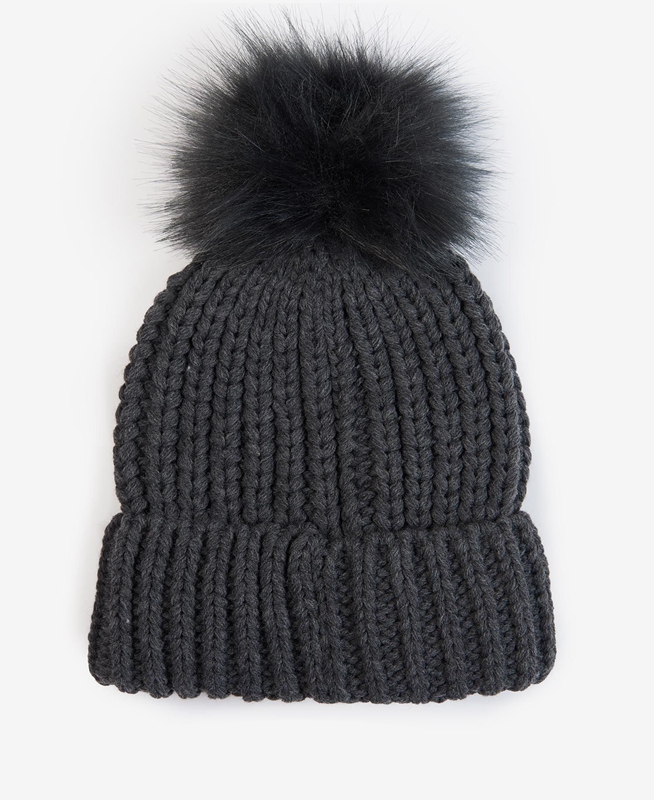 Chapeaux Barbour Saltburn Beanie Noir Femme | YLM-59441894