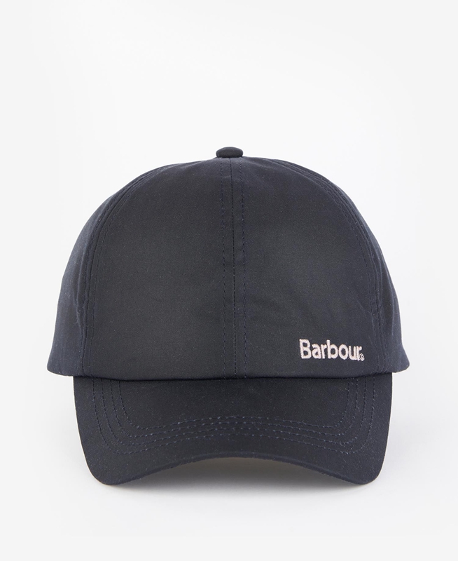 Chapeaux Barbour Belsay Wax Sports Cap Bleu Marine Femme | HBA-58544083