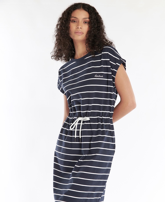 Peignoir Barbour Marlo Stripe Bleu Marine Femme | LQH-65050906