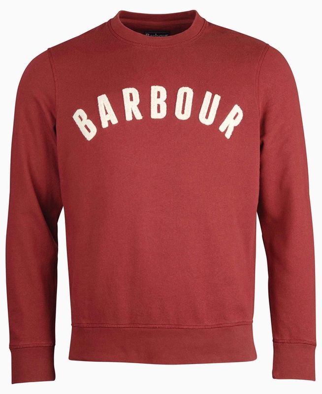 Sweats Barbour Prep Logo Crew Rouge Homme | LZF-30881213