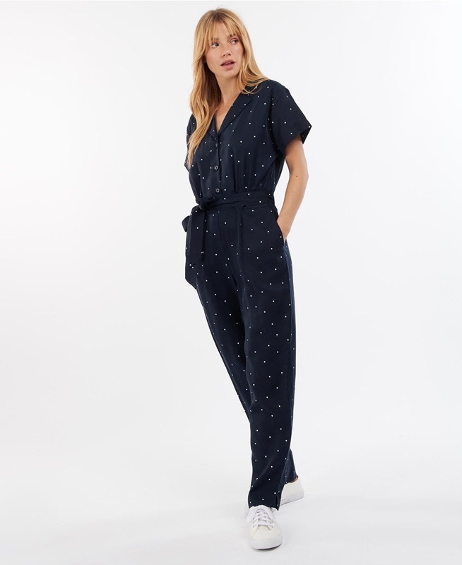 Peignoir Barbour Melita Jumpsuit Bleu Marine Femme | WVW-03778224