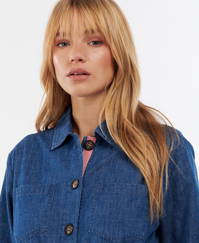 Peignoir Barbour Barmouth Bleu Marine Femme | WXA-59849801