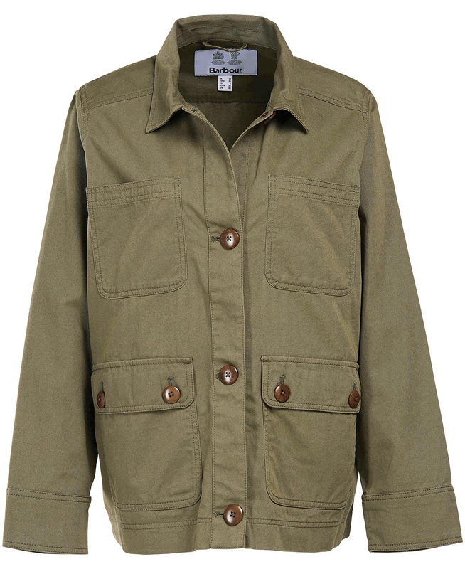 Vestes Décontractées Barbour Coltsfoot Vert Olive Femme | RZF-14048348