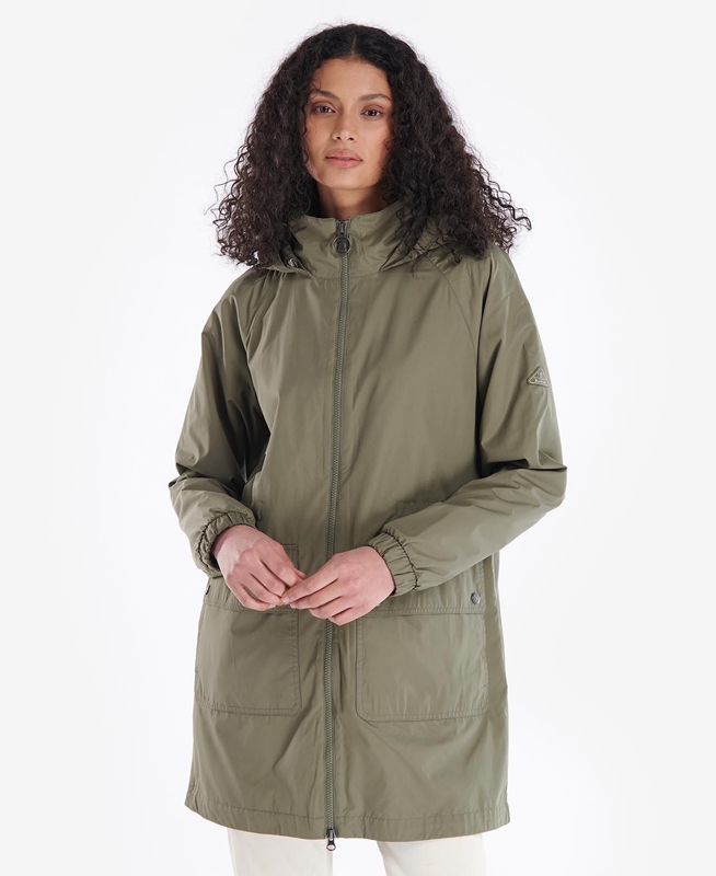 Vestes Décontractées Barbour Sea Daisy Showerproof Vert Olive Femme | TBK-22628627