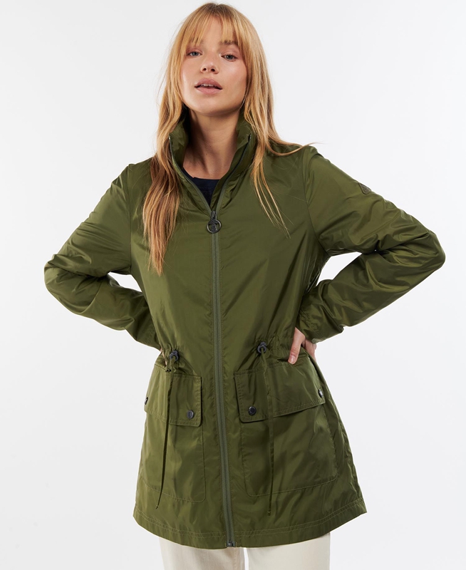 Vestes Décontractées Barbour Campion Showerproof Vert Femme | ICI-59044184