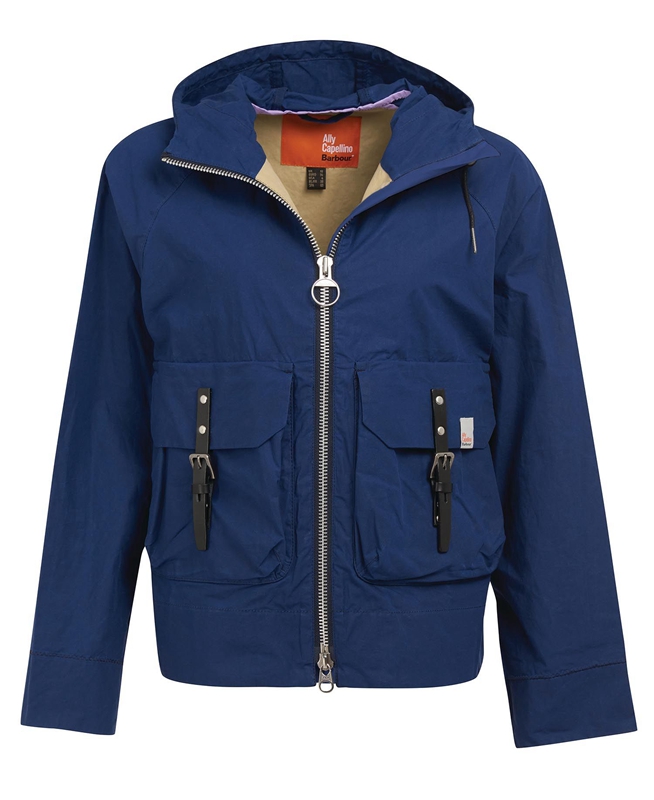 Vestes Décontractées Barbour x Ally Capellino Tip Bleu Marine Femme | LSO-36627513