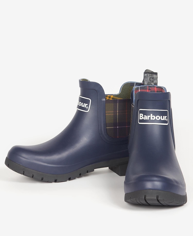 Bottes Barbour Kingham Bleu Marine Femme | KRR-01239619