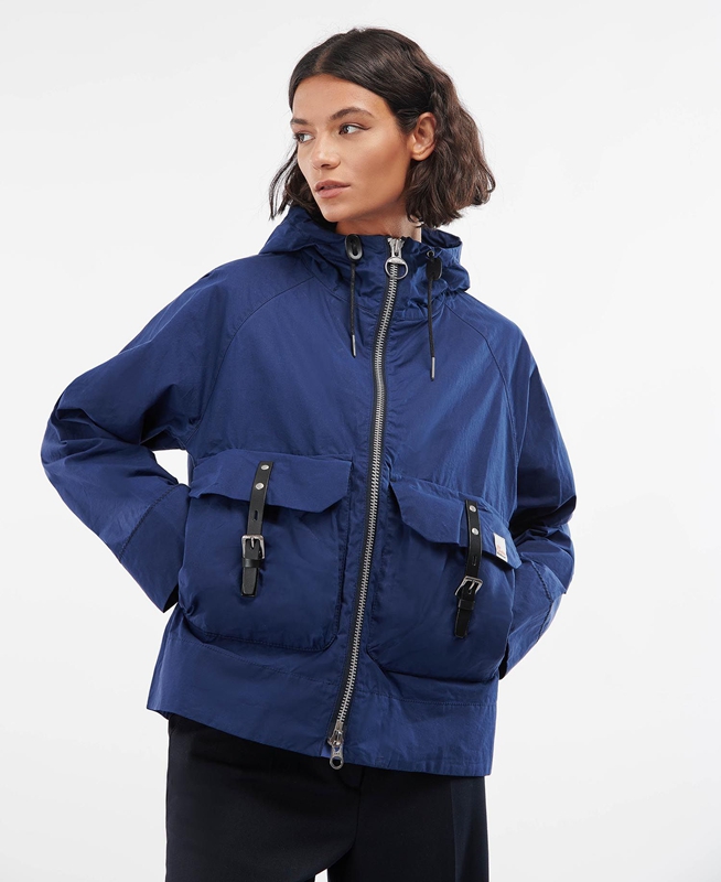 Vestes Décontractées Barbour x Ally Capellino Tip Bleu Marine Femme | LSO-36627513