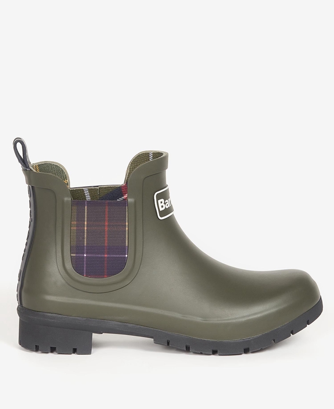 Bottes Barbour Kingham Vert Olive Femme | WTU-39293317