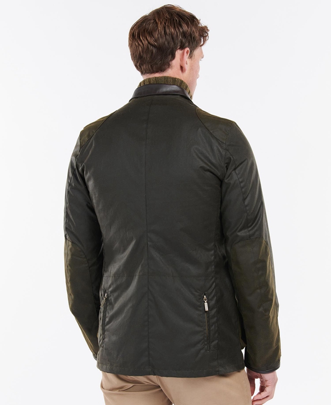 Veste Cirée Barbour Beacon Sports Vert Olive Homme | GIV-62632668