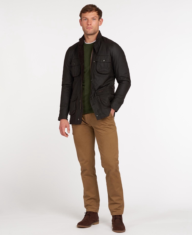 Veste Cirée Barbour Corbridge Noir Homme | LVC-64163111