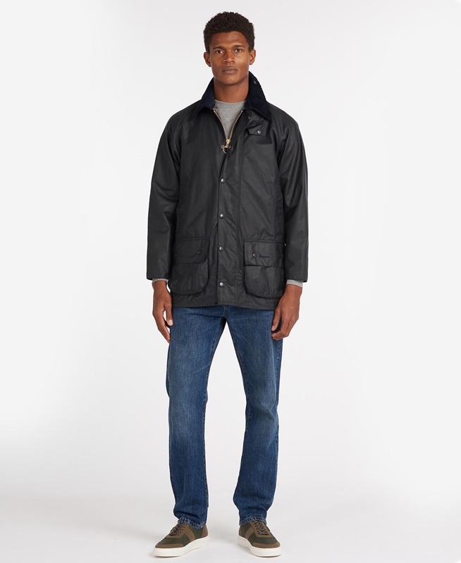 Veste Cirée Barbour Beaufort? Noir Homme | AAQ-11741368