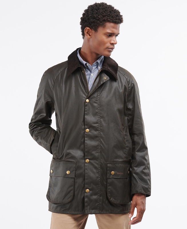 Veste Cirée Barbour Beausby Vert Olive Homme | ACJ-81166525