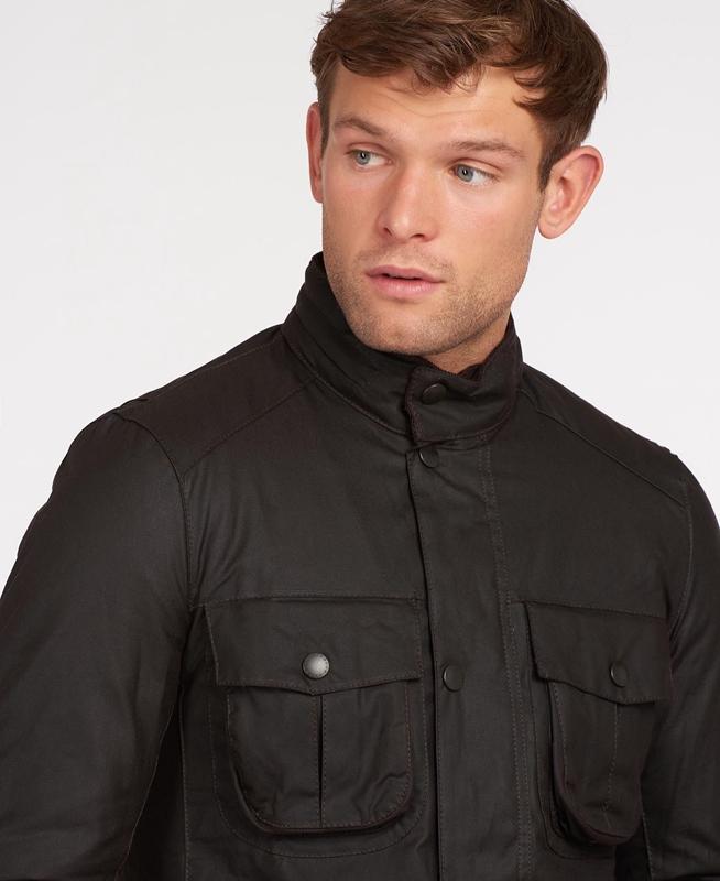 Veste Cirée Barbour Corbridge Noir Homme | LVC-64163111