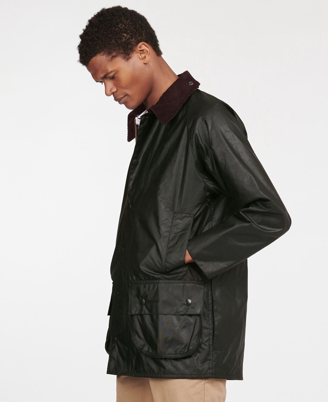 Veste Cirée Barbour Beaufort? Noir Homme | LYN-98806214