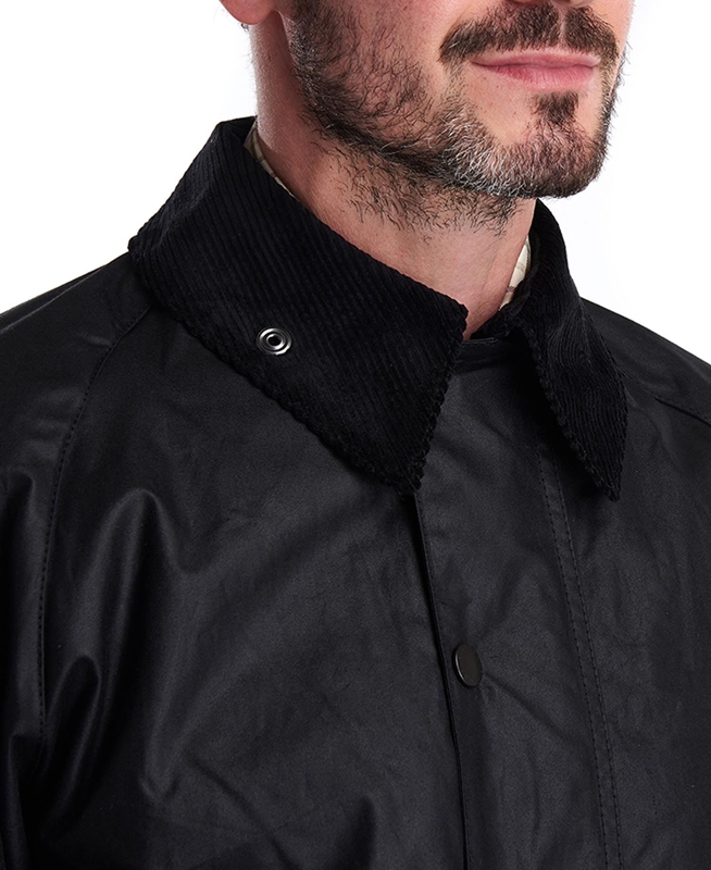 Veste Cirée Barbour Beaufort? Noir Homme | KZQ-34919149