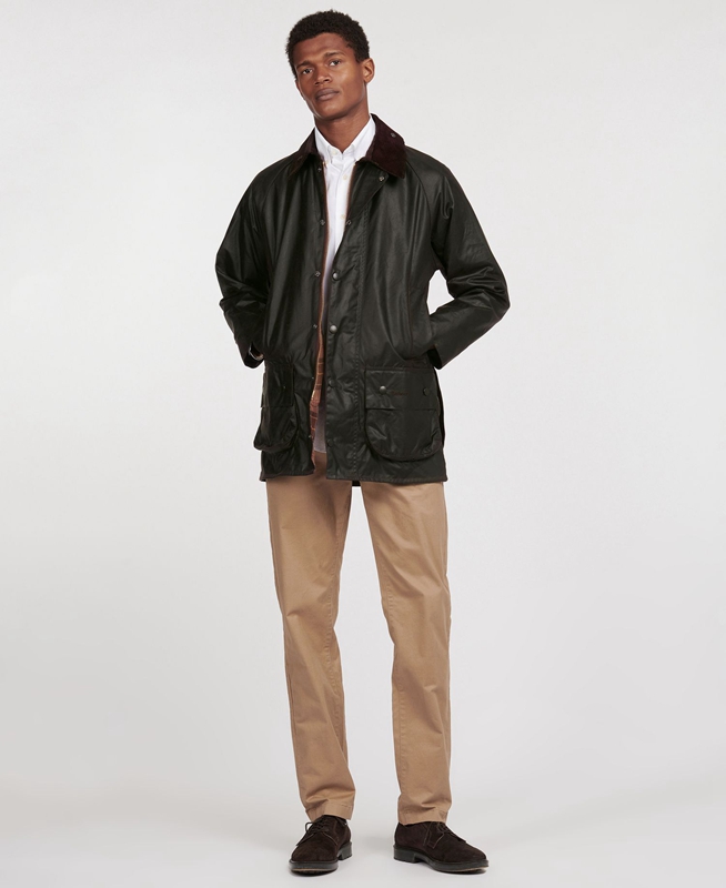 Veste Cirée Barbour Beaufort? Noir Homme | LYN-98806214