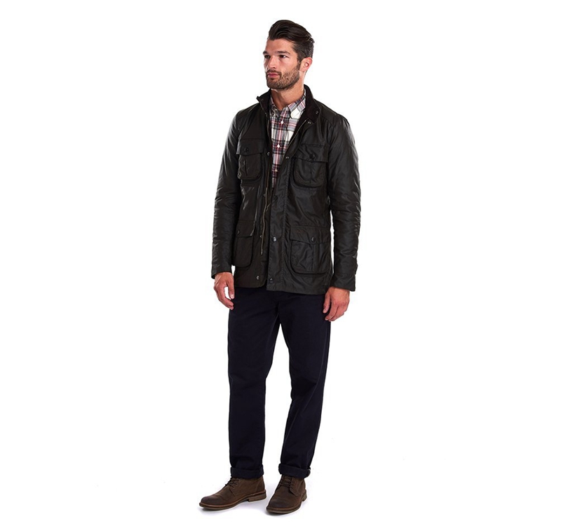 Veste Cirée Barbour Corbridge Vert Olive Homme | AVJ-70057464