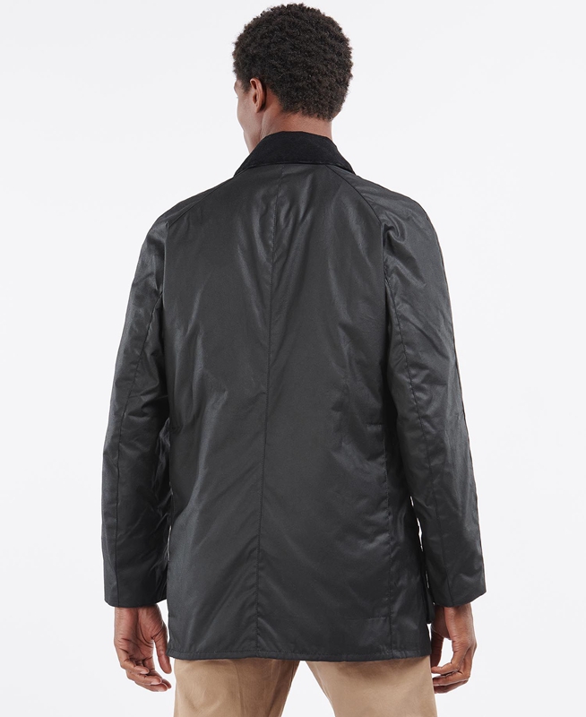 Veste Cirée Barbour Beausby Noir Homme | SYF-12251334