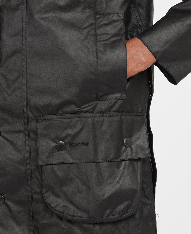 Veste Cirée Barbour Beaufort? Noir Homme | KZQ-34919149