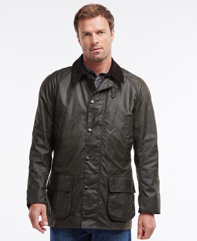 Veste Cirée Barbour Bristol Vert Olive Homme | IJM-30247380