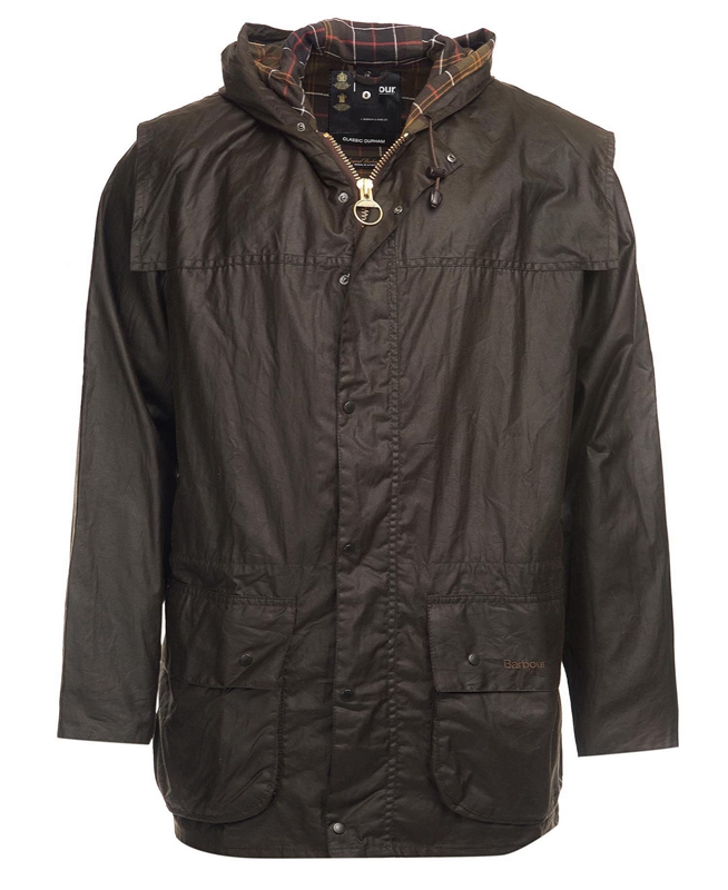 Veste Cirée Barbour Classiche Durham? Vert Olive Homme | BBA-34473652