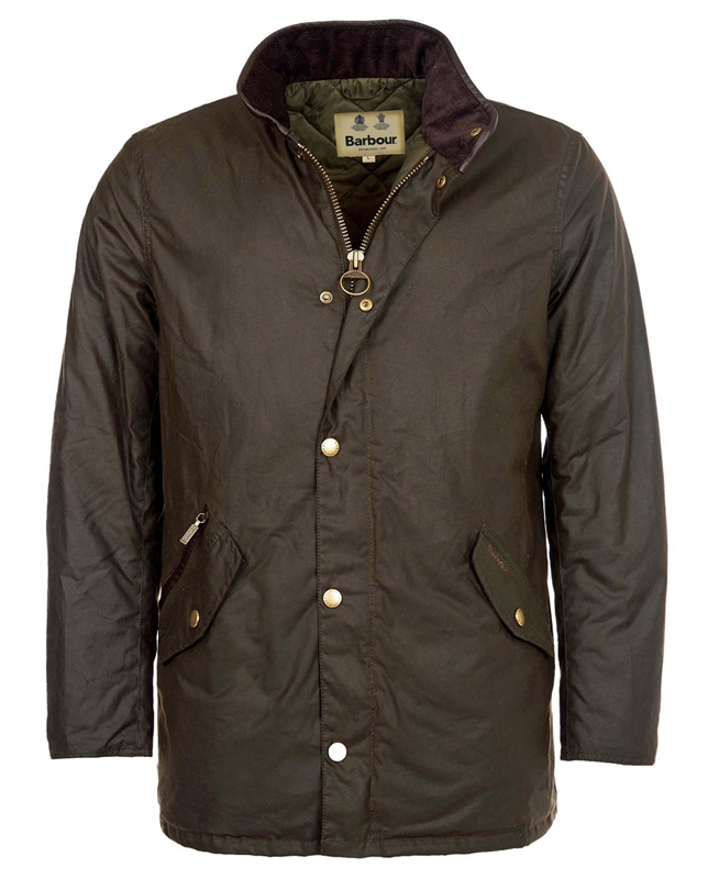 Veste Cirée Barbour Prestbury Vert Olive Homme | HZO-54759741