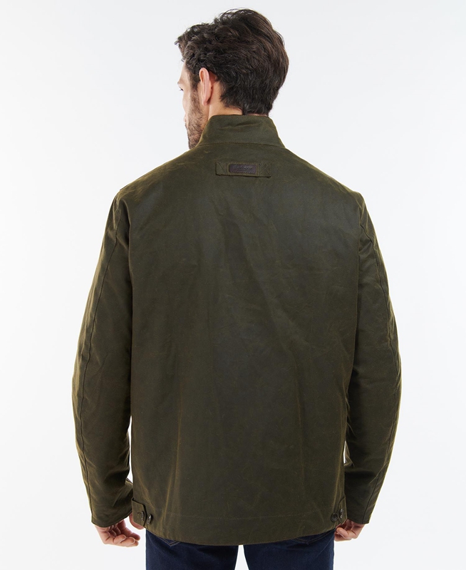 Veste Cirée Barbour Sheldon Vert Olive Homme | UOQ-78886115