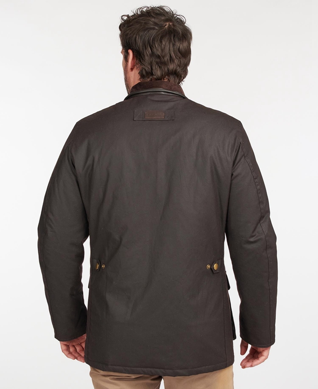 Veste Cirée Barbour Hereford Marron Homme | SNT-88619917