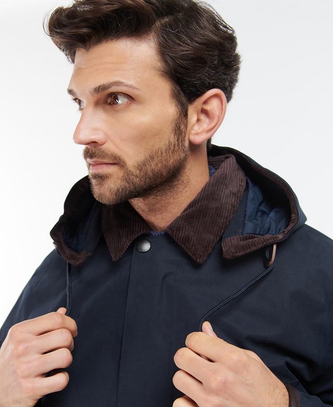 Veste Imperméable Barbour Wallace Bleu Marine Homme | ADH-09134610