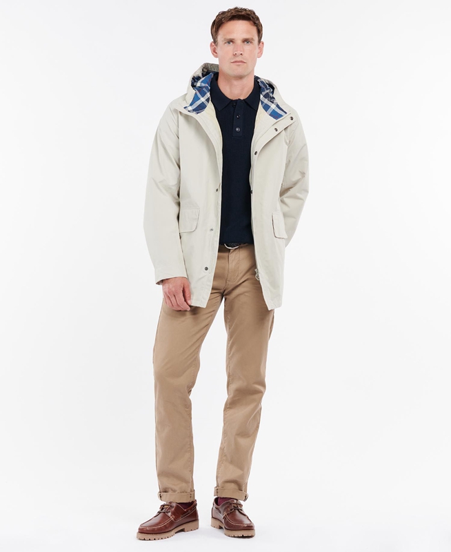 Veste Imperméable Barbour Summer City Parka Beige Homme | IVK-85498551