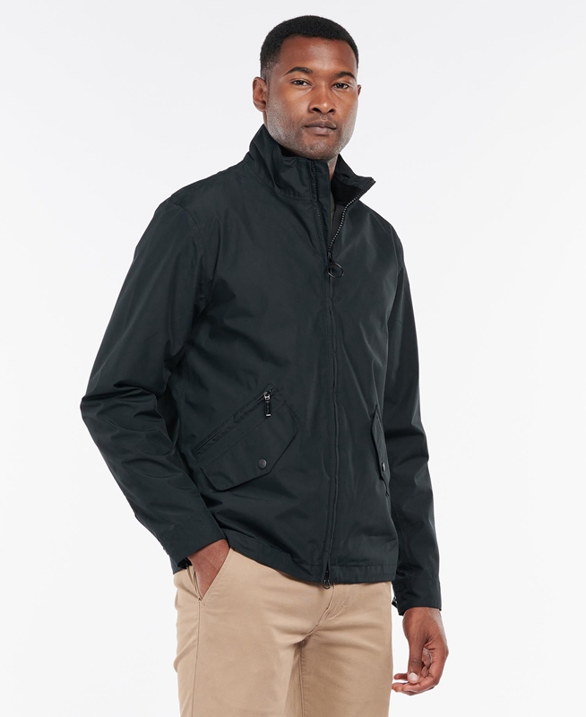 Veste Imperméable Barbour Summer Chelsea Noir Homme | RYW-90355374