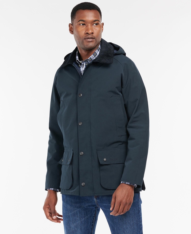 Veste Imperméable Barbour Rokig Bleu Marine Homme | UMM-37595985