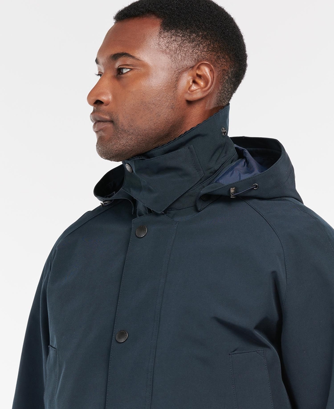 Veste Imperméable Barbour Rokig Bleu Marine Homme | UMM-37595985