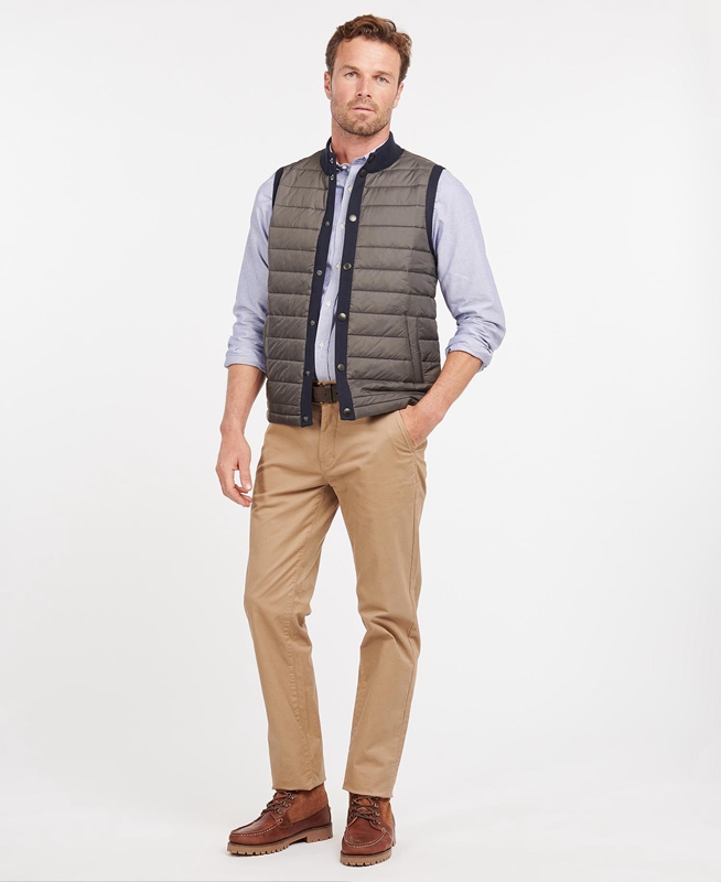 Gilet Barbour Essential Bleu Marine Homme | FMU-56382206