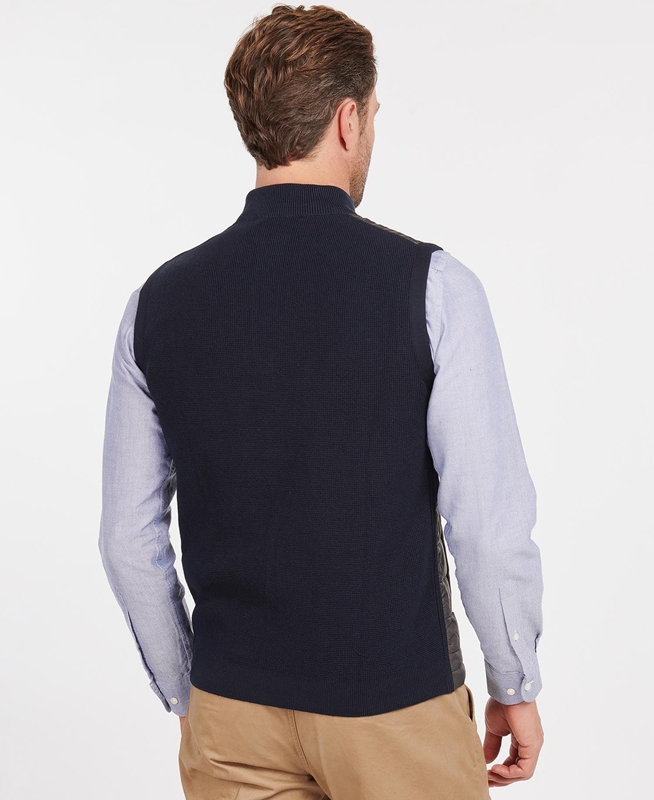 Gilet Barbour Essential Bleu Marine Homme | FMU-56382206