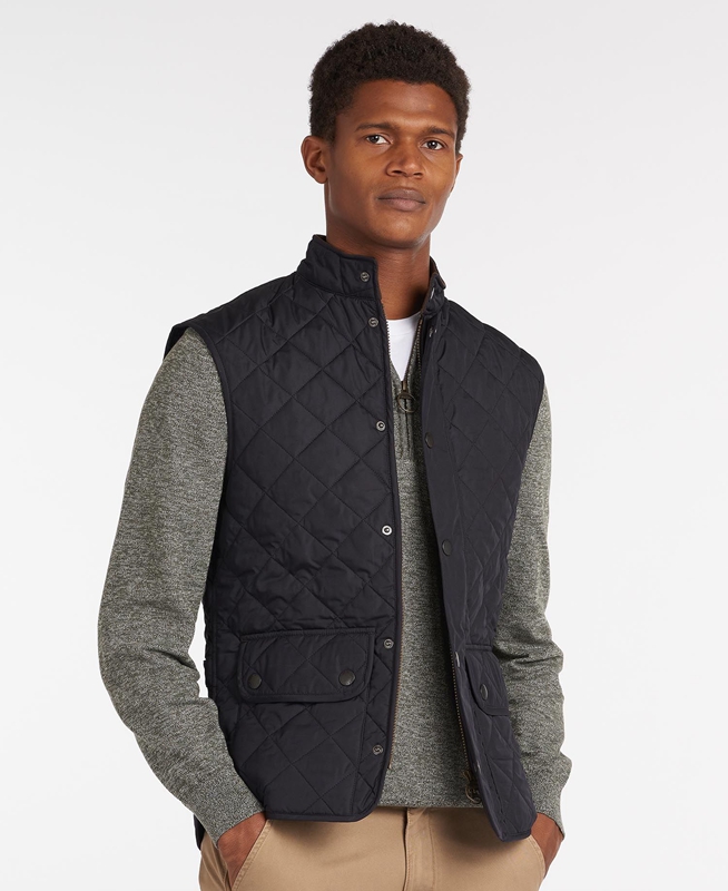 Gilet Barbour Lowerdale Bleu Marine Homme | XYQ-40767110