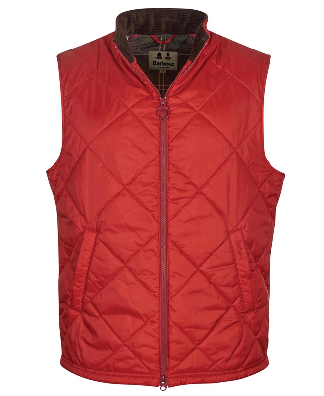 Gilet Barbour Finn Rouge Homme | JXA-75974828