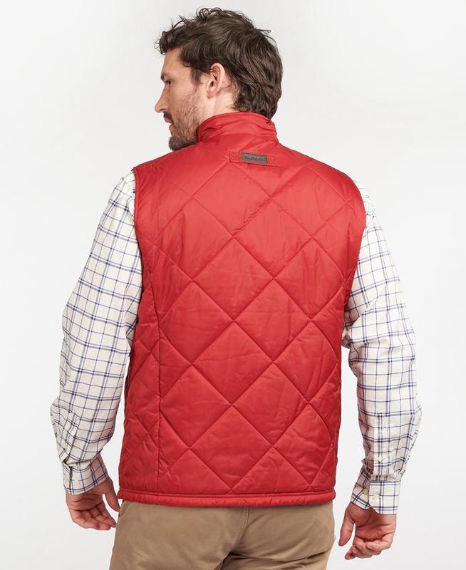 Gilet Barbour Finn Rouge Homme | JXA-75974828