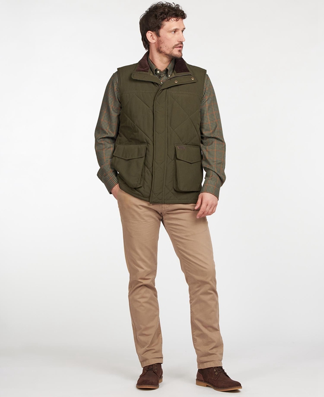 Gilet Barbour Winterdale Vert Olive Homme | HNV-18623214