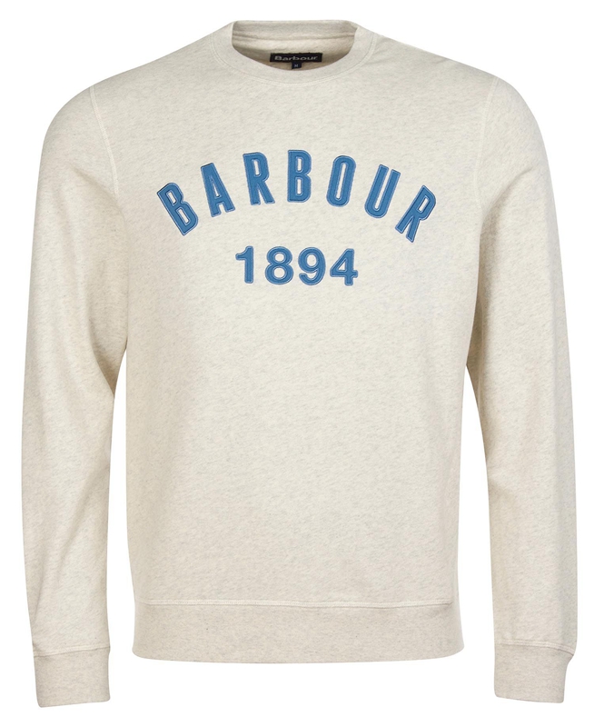 Sweats Barbour John Crew Neck Beige Homme | ZOJ-55715231