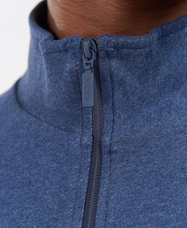 Sweats Barbour Explorer Shotley Half Zip Bleu Homme | IXV-60445603