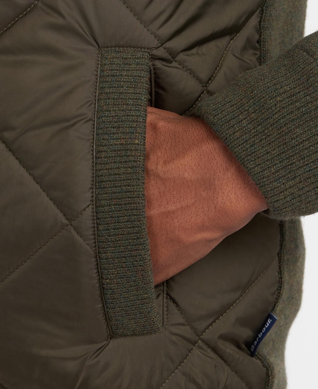 Chandails Barbour Jacke Arch Diamond Quilt Knit Vert Olive Homme | XER-44714575