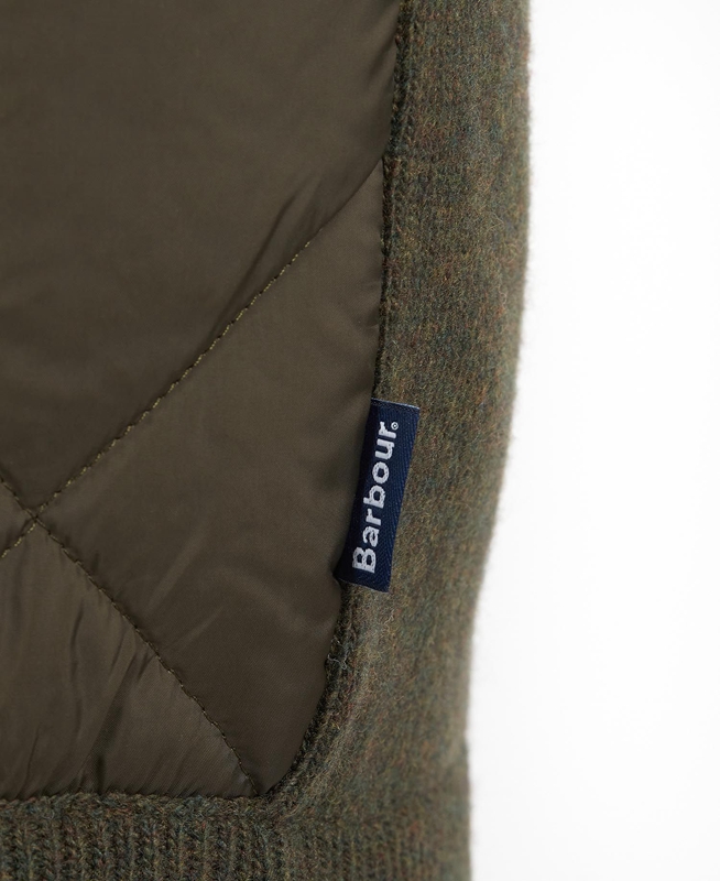 Chandails Barbour Jacke Arch Diamond Quilt Knit Vert Olive Homme | XER-44714575