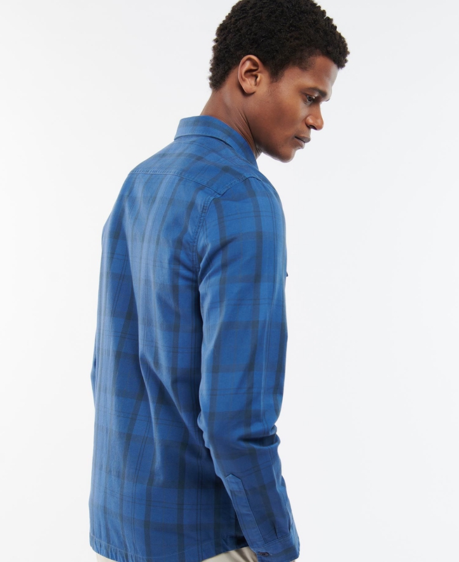 Chemises Barbour Overdyed Cannich Overshirt Bleu Homme | MAU-81866255