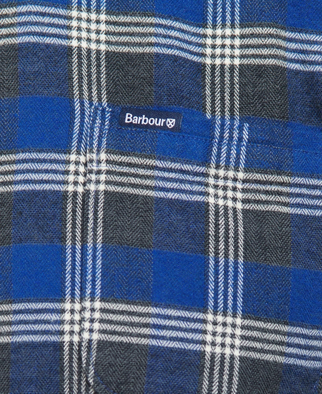 Chemises Barbour Brockwell Tailored Fit Bleu Homme | BSE-43940033