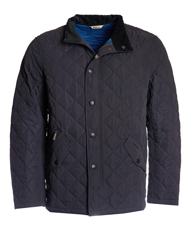 Veste Matelassée Barbour Shoveler Bleu Marine Homme | OFZ-10138958