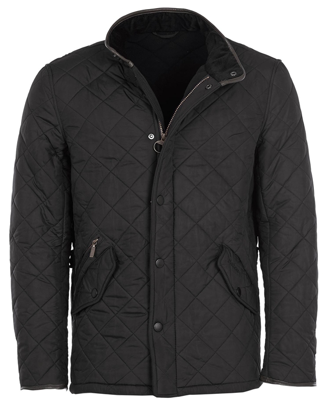 Veste Matelassée Barbour Powell Noir Homme | FSQ-86050489