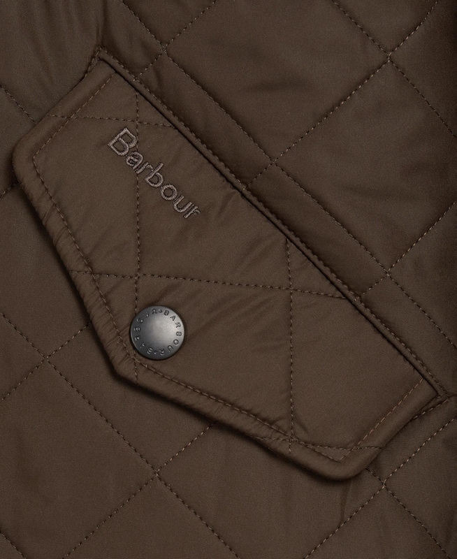 Veste Matelassée Barbour Powell Vert Olive Homme | DMV-16554304